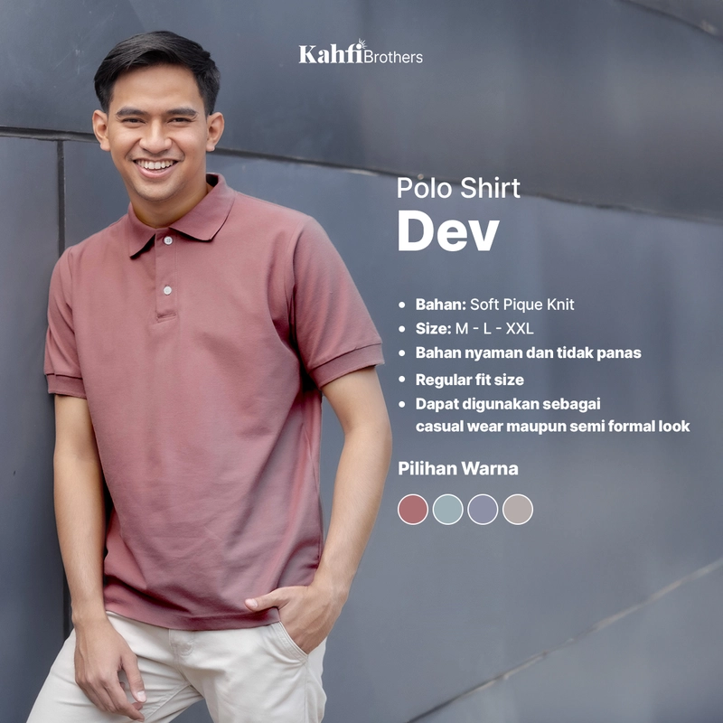 Product image Poloshirt Pria Soft Pique - DEV MINT L all variant